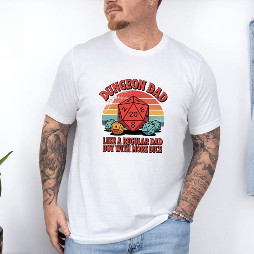 Board Game Dungeons And Dragons - เสื้อยืด Dungeon Dad ลายตลกๆ สำหรับเกม Dungeons