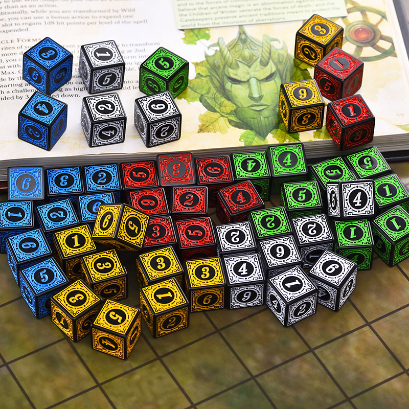 10ชิ้น/เซ็ตชุดลูกเต๋าอะคริลิค  - Board Game Dungeons And Dragons บทวิจารณ์และราคา