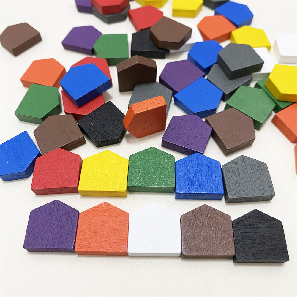 50 ชิ้น 16*16 มม.ไม้บ้าน Pawn  - Board Game Vector บทวิจารณ์และราคา