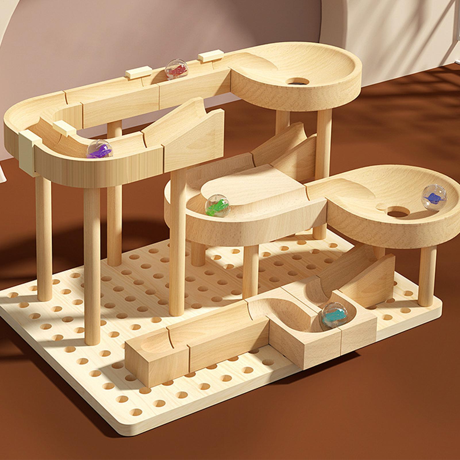เกมรางวิ่งลูกแก้วไม้ ของเล่นเส - Board Game Race Track บทวิจารณ์และราคา