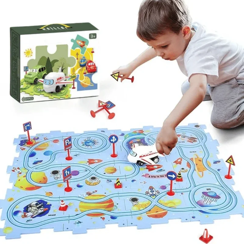 ของเล่นรางรถไฟสำหรับเด็กกระดาน - Board Game Race Track บทวิจารณ์และราคา