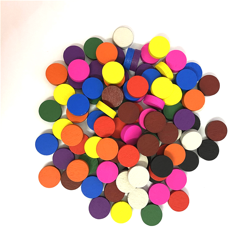 50 ชิ้น 15*5 มม.11 สีไม้ Disk  - Board Game Vector บทวิจารณ์และราคา