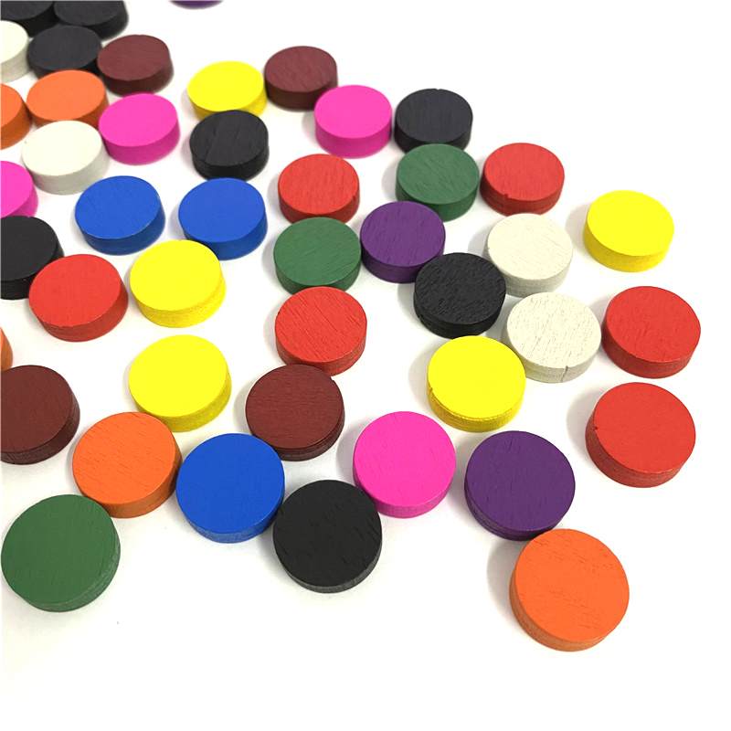 50 ชิ้น 15*5 มม.11 สีไม้ Disk  - Board Game Vector บทวิจารณ์และราคา