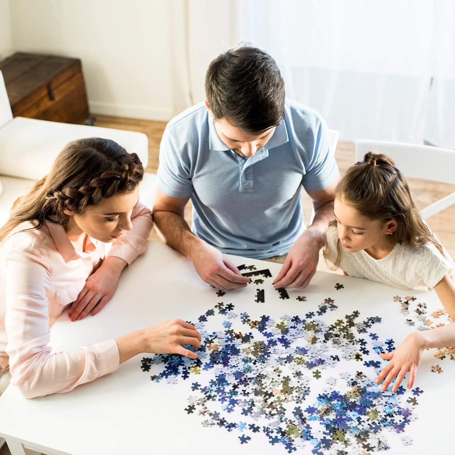 จิ๊กซอว์ภาพนกและดอกไม้ในสวนที่ - Jigsaw Puzzle Adult บทวิจารณ์และราคา