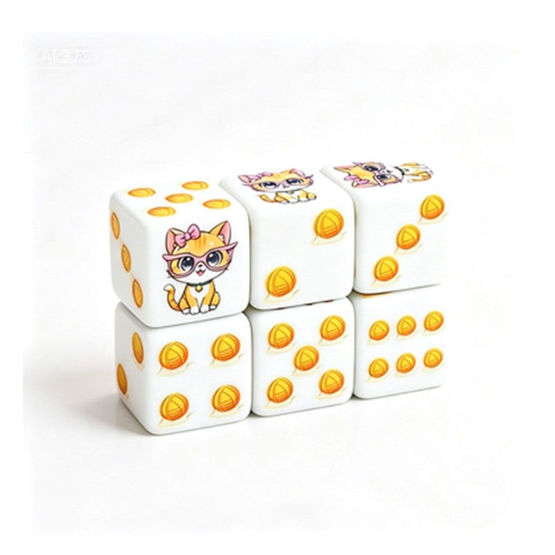 6 ชิ้น ชุดลูกเต๋าโพลีเฮดรัลลาย - Board Game Dungeons And Dragons บทวิจารณ์และราคา