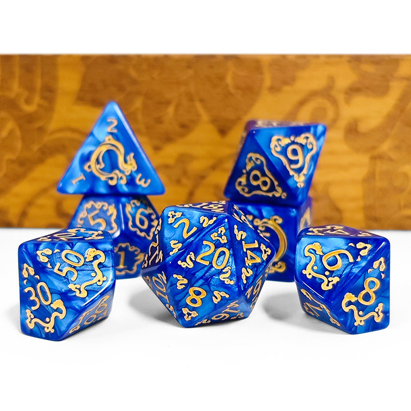 ชุดลูกเต๋า DND 7 ชิ้น ลายมังกร - Board Game Dungeons And Dragons บทวิจารณ์และราคา