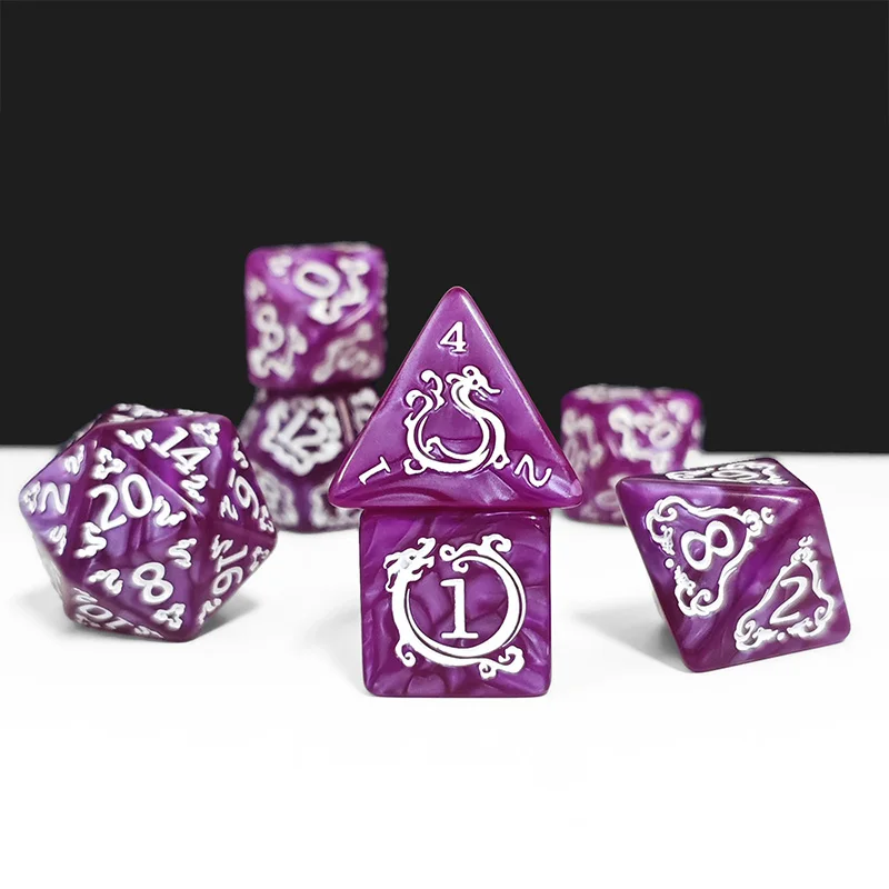 ชุดลูกเต๋า DND 7 ชิ้น ลายมังกร - Board Game Dungeons And Dragons บทวิจารณ์และราคา