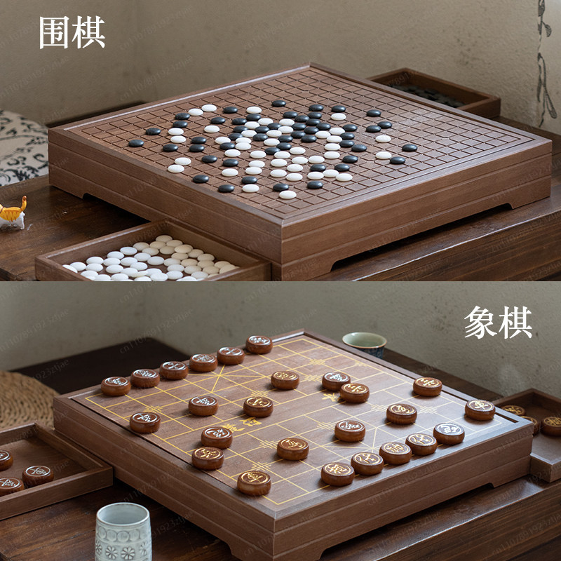 กระดานเกมโกะและหมากรุกจีน 2-in - Board Game Go บทวิจารณ์และราคา