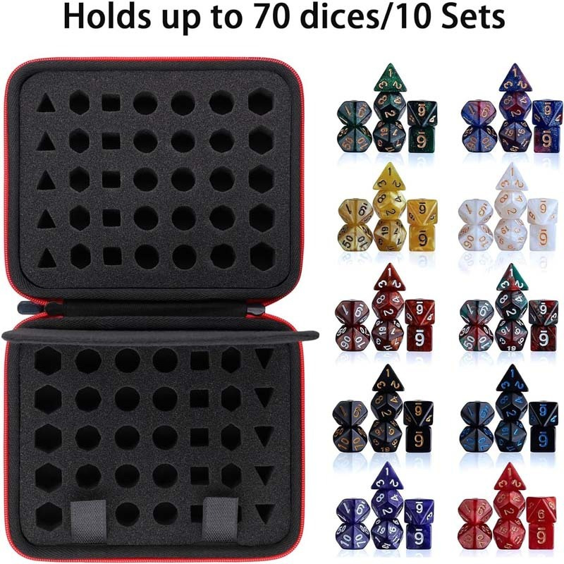 ใหม่แบบพกพาEVA70-Holeลูกเต๋ากร - Board Game Dungeons And Dragons บทวิจารณ์และราคา