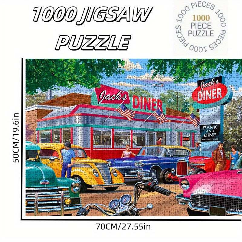 จิ๊กซอว์วินเทจธีมร้านอาหารอเมร - Jigsaw Puzzle Adult บทวิจารณ์และราคา
