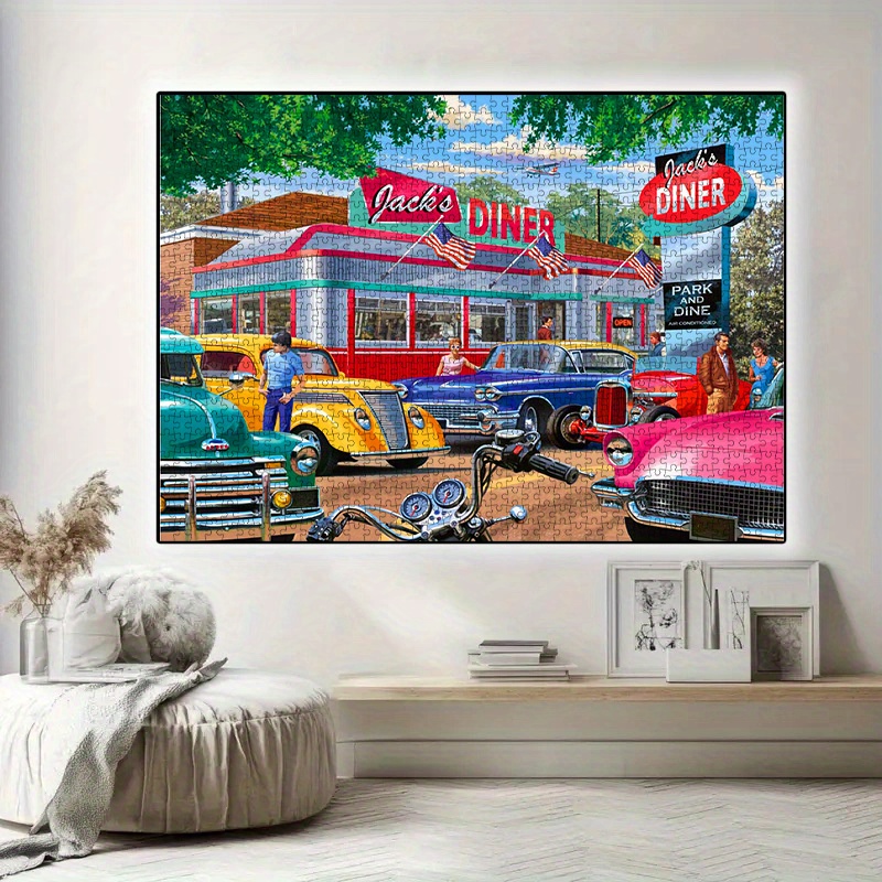 จิ๊กซอว์วินเทจธีมร้านอาหารอเมร - Jigsaw Puzzle Adult บทวิจารณ์และราคา