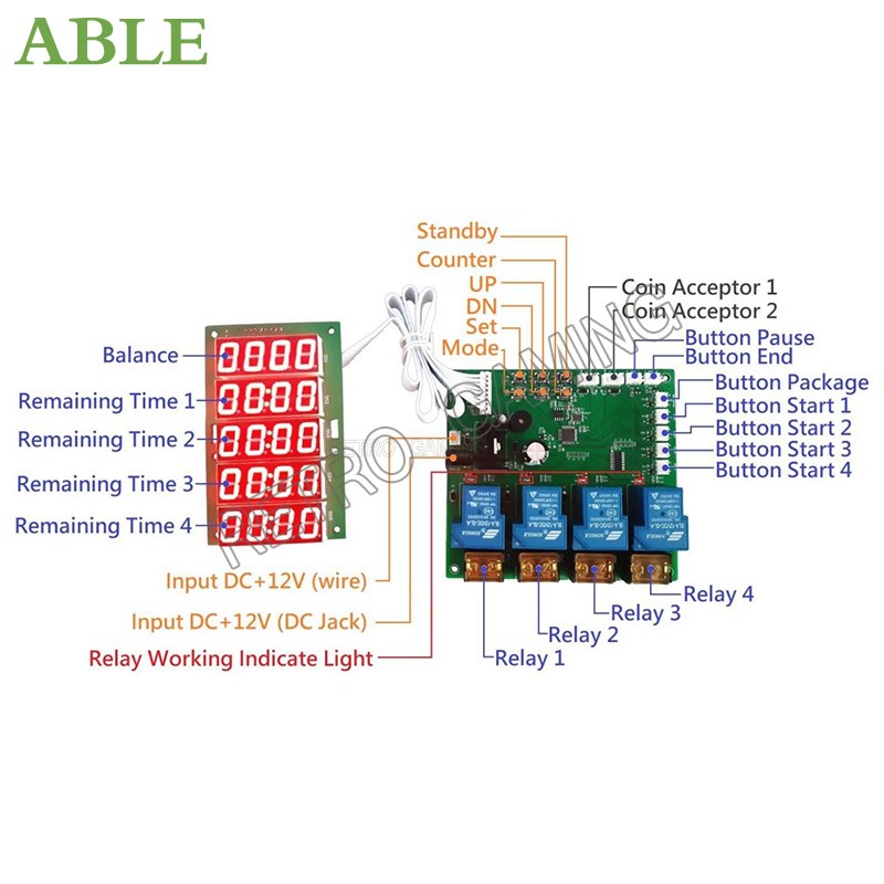 JY-215 Inbuilt เคาน์เตอร์ 4 ช่ - Board Game Vector บทวิจารณ์และราคา