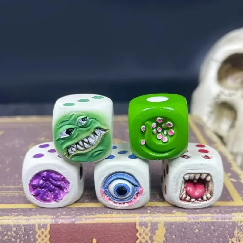 เรซิ่น Monster Face ชุดลูกเต๋า - Board Game Dungeons And Dragons บทวิจารณ์และราคา