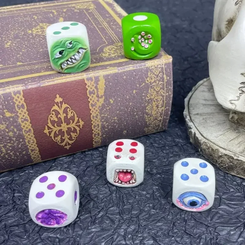 เรซิ่น Monster Face ชุดลูกเต๋า - Board Game Dungeons And Dragons บทวิจารณ์และราคา