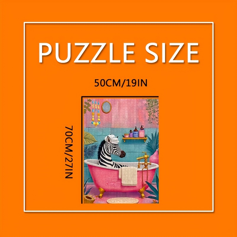 จิ๊กซอว์รูปม้าลายในอ่างอาบน้ำฟ - Jigsaw Puzzle Adult บทวิจารณ์และราคา
